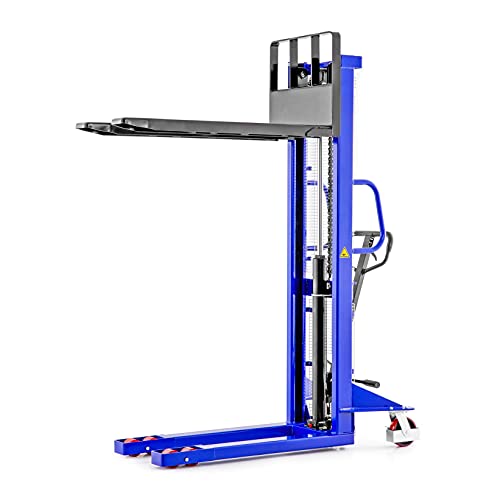 Carretilla elevadora Pallit LIFT-M | 1600 mm de altura de elevación | 1000 kg de capacidad de carga | Ruedas PU | Apilador manual | Apilador | Transpaleta