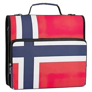 Joitme Portfolio Ringordner mit norwegischer Flagge