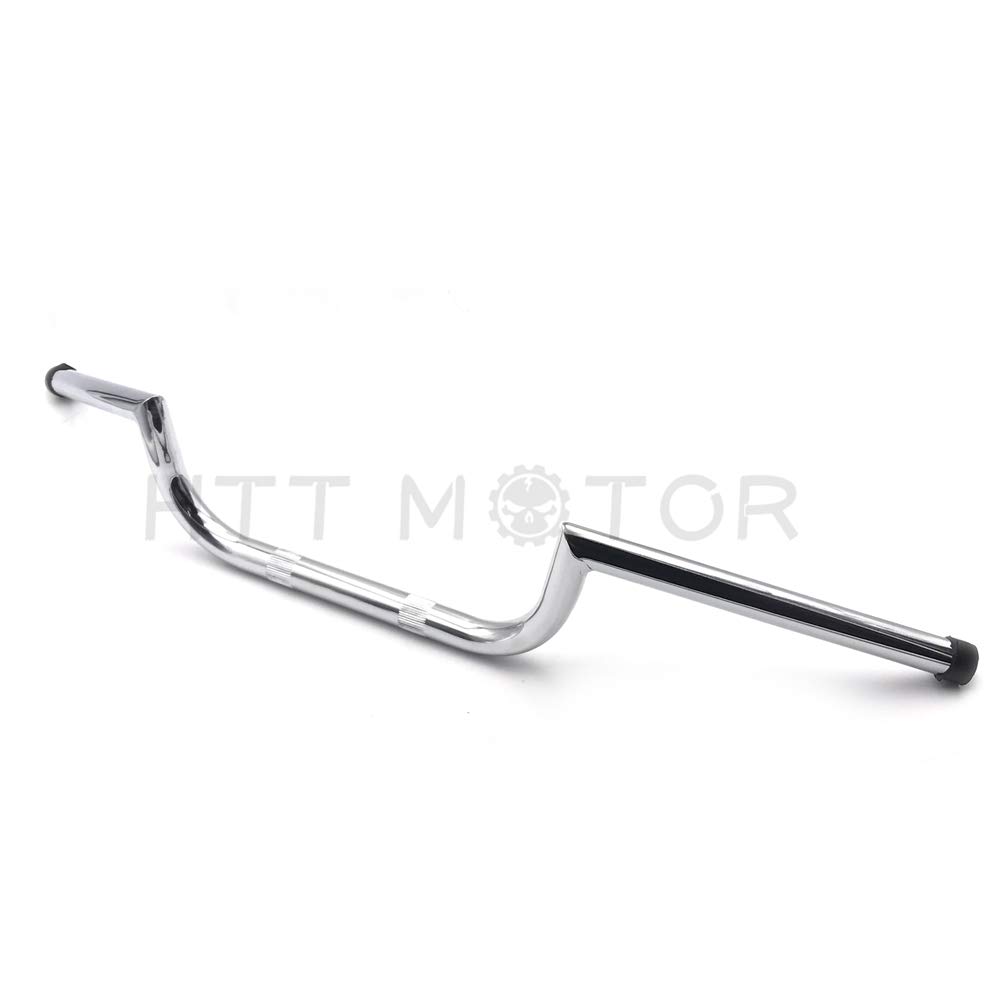 HTTMT HB09- center knurling Chrome 22mm 7/8" Handlebar bars Compatible with CB500 CB650 CB750 KZ650 