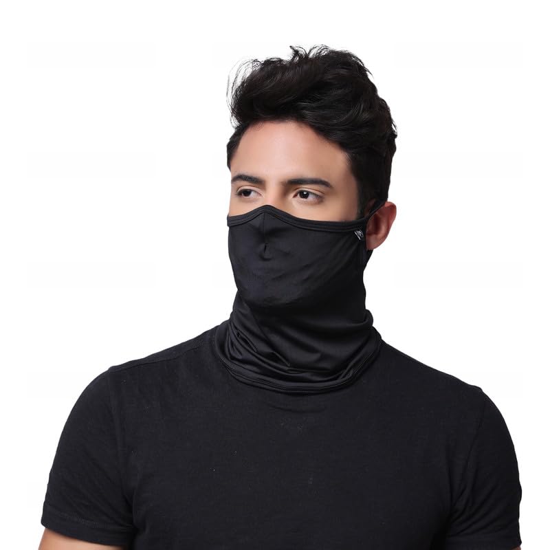 Scarf Mask Bandana with Ear Loops, Neck Gaiter Balaclava Dust UV Sun Protection Outdoors Face Mask for Women Men-image-12
