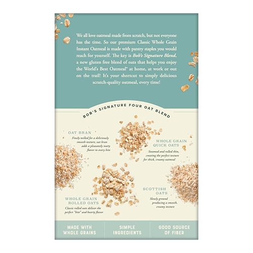 Bob's Red Mill Classic Gluten Free Instant Oatmeal Packets, 6 packets - image 5
