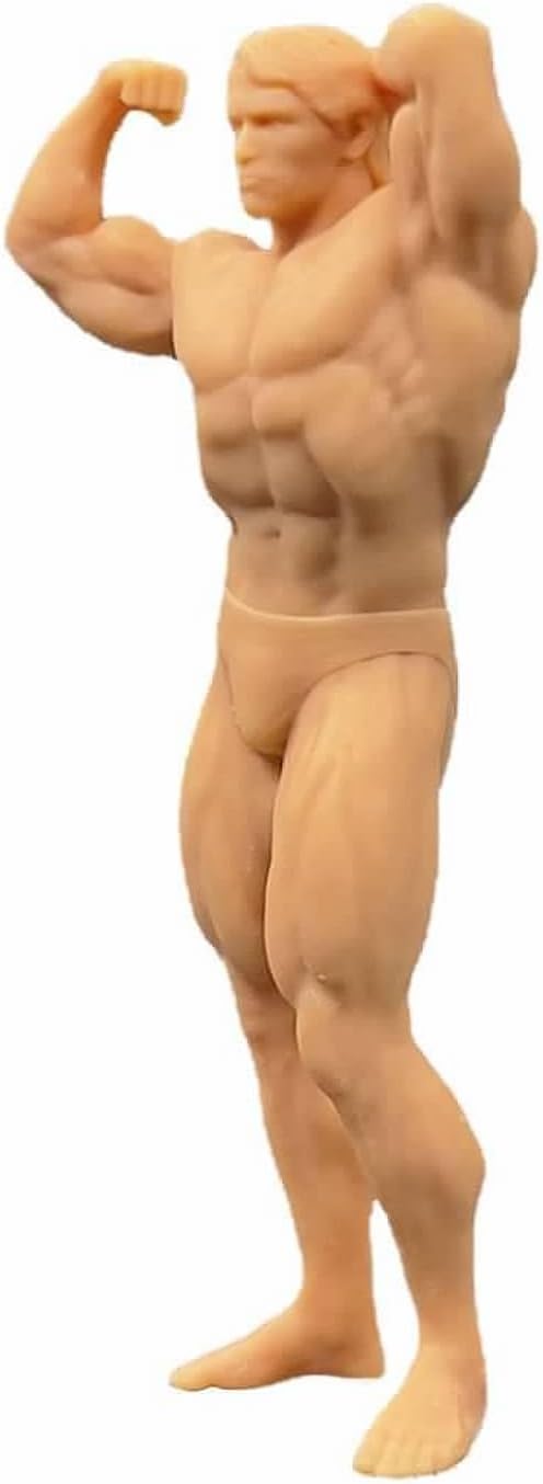 (5 Pcs 1/72 Figure Gymnastics Fitness Male Athletes Model Miniature Scene GK Need to Be Colored by Yourself