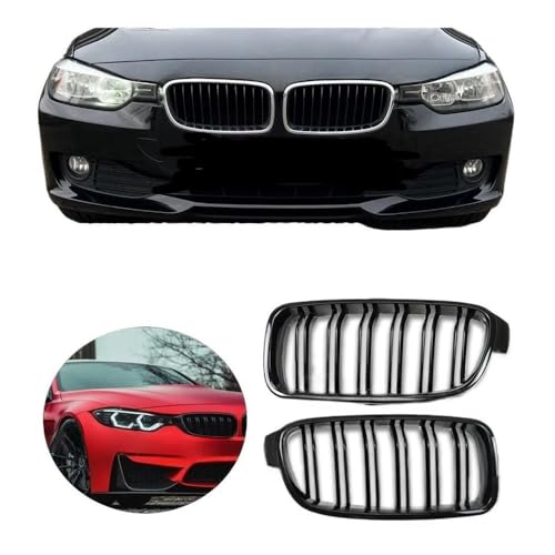 Rejilla delantera estilo doble listón que moderniza el frontal de tu F30 F31 F35 de 2012 a 2018 4