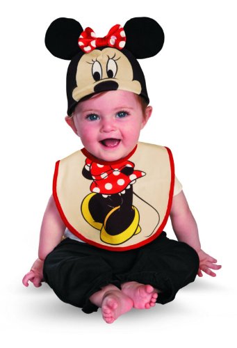 Disguise Drool Over Me Disney Minnie Mouse Infant Bib and Hat Costume