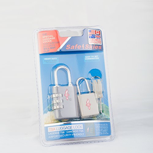 Cadenas à Bagages Safe Skies TSA – Pack De 2 – Neufs