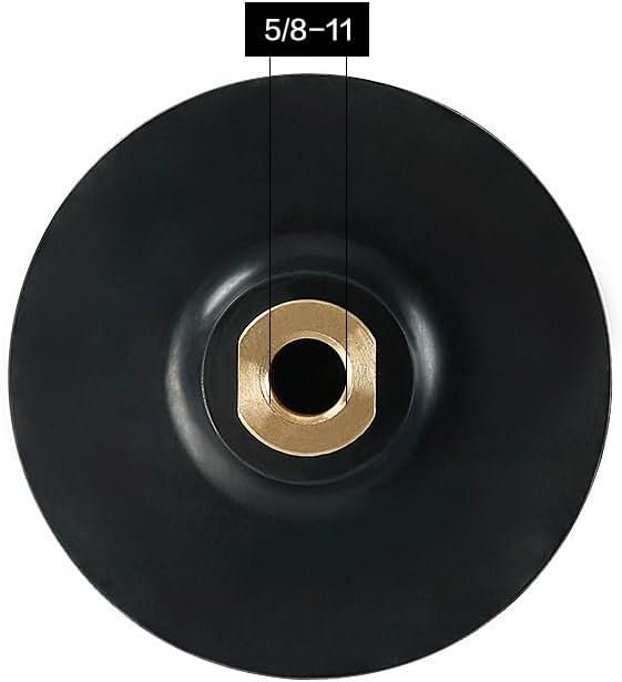 100MM Rubber Backing Pad 5/8-11 Thread Polishing Grinding Disc Backing Pad for Angle Grinder Polishing Disc Pad Sandpaper Dry/Wet Pads polishing Pads Bonded polishing Head Flexible Tools