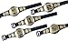 Set of 5 Wrestling Figure Championship Belts For Wrestling Action Figures
