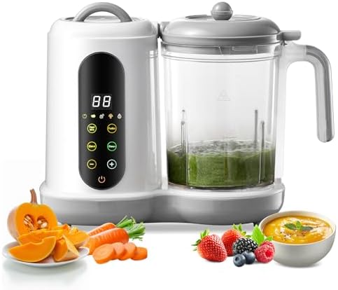 Robot Cuiseur Bebe, Cuiseur Vapeur Mixeur, Grande Capacité 400ML,...