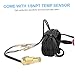 Zerodeko Water Temperature and Voltage for Automotive Use Dual Functionality Gauge Construction Easy Installation for Car Monitoring