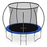 GALACTICA Trampoline 8FT with Safety Net & Ladder, Enclosure, Toddler Trampoline for 3+, Kids, Outdoor, Waterproof, Easy Assembly