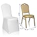 EMART White Chair Covers 12 Pcs Spandex Stretch Universal Standard Seat Slipcovers Fitted for Wedding Bulk, Party, Banquet and Holidays Celebration