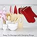 KEGOUU Oven Mitts and Pot Holders 6pcs Set, Kitchen Oven Glove High Heat Resistant 500 Degree Extra Long Oven Mitts and Potholder with Non-Slip Silicone Surface for Cooking (Red)