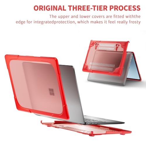 Étui rigide compatible Surface Laptop 3 15 pouces rouge 1873 - 2