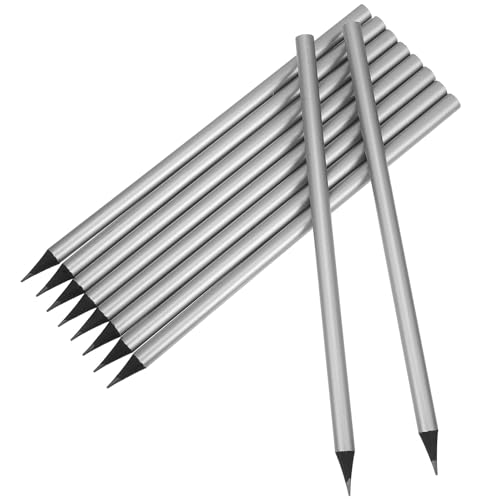 Lápices carpinteros SUPVOX madera grafito x10 platas miniatura 1