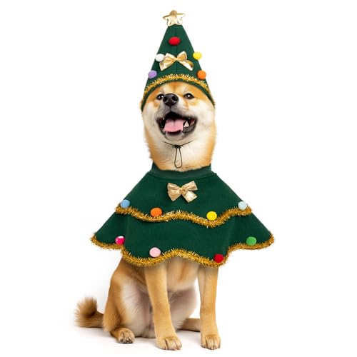 Disfraz de árbol de Navidad para perros tamaño M