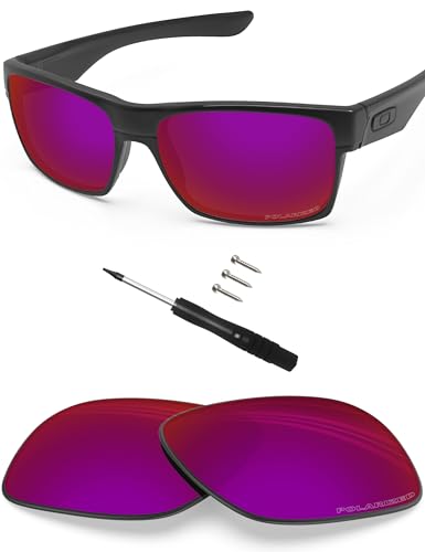 Image of BLAZERBUCK Replacement Lenses & Screws Screwdriver for Oakley TwoFace OO9189 /TwoFace Asian Fit OO9256 Sunglass