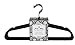 Signature Home Velvet Multi Purpose Hanger Pack, Black, Set of 10