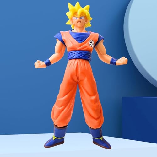 Image of Blue Aura Goku Action Figure Height -16cm Collectible | GK- Light Yellow Hair