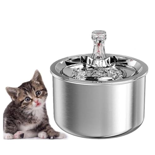 Fuente de Agua Automática para Gatos y Perros 2L Acero