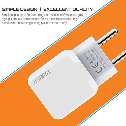 Image of (Tessco BC-204) USB Charger (Dual USB) 2.4A Android (V8)