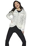 Composición: 70% Poliamida Koroshi Chaqueta de Punto Tricot Blanca de Manga Larga y Cuello Vuelto para Mujer Blanco, L