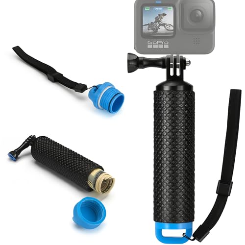 Soporte Cámara Deportiva Mano, Palo Flotante para Cámara Deportiva, Apto para VLOG, Compatible con GoPro Hero12 Hero11 Hero10 Hero 12 11 10 9, dji OSMO Action 3, Insta360 One, Akaso