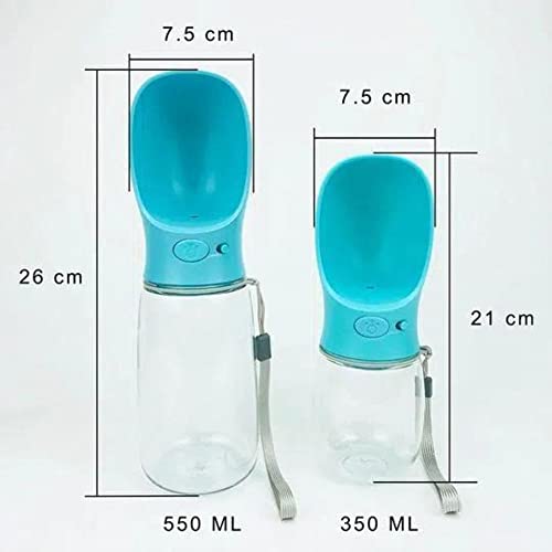 Bebedouro Pet Portátil 550ml Automático Cor Azul