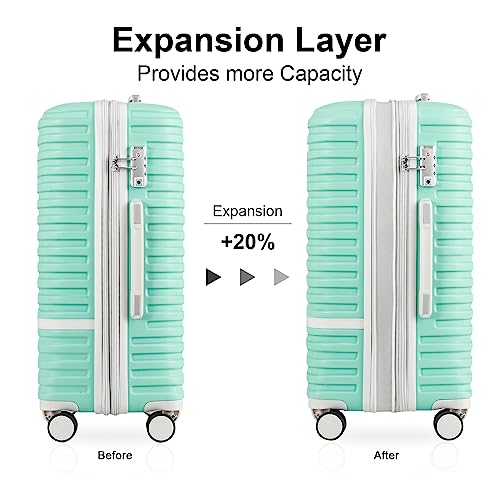 Image of Joyway Carry On Luggage 20 Inch Expandable Suitcase with Spinner Wheel, 3 Piece Hard Shell Luggage Set with TSA Lock