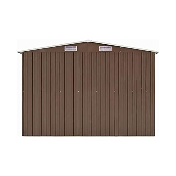 Leepesx Gerätehaus, Geräteschuppen, Gartenhütte, Fahrradgarage, Gartenschuppen, Gartenhã¤User & Aufbewahrung, Braun… – Bild 8