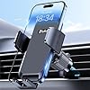 Soporte de teléfono para automóvil, soporte de ventilación de aire súper estable para teléfono celular con clip de gancho de metal 2025, rotación de 360°, liberación de un botón para iPhone, Galaxy