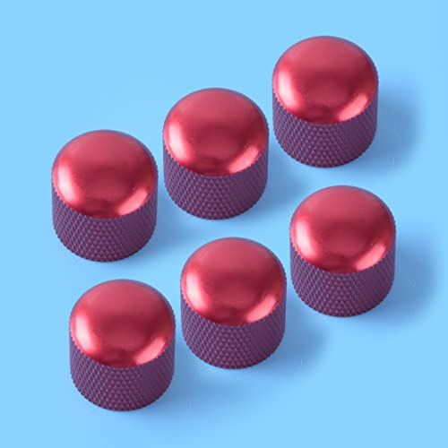 LETAOSK Bouton de Volume et de tonalité Rouge, Capuchon de potentiomètre pour Guitare électrique Basse 6 pièces - Les Beatles, Paul McCartney, John Lennon, RIngo Starr, George Harrison LETAOSK Bouton de Volume et de tonalité Rouge, Capuchon de potentiomètre pour Guitare électrique Basse 6 pièces – Image 4