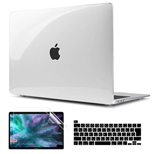 TwoL MacBook Pro 13 ケース 2022 2021 2020 A2251 A2289 A2338 M2 M1 対応 耐衝撃 排熱機能 改良型 ハードケース + 液晶保護フィルム + 日本語キーボードカバー,クリア