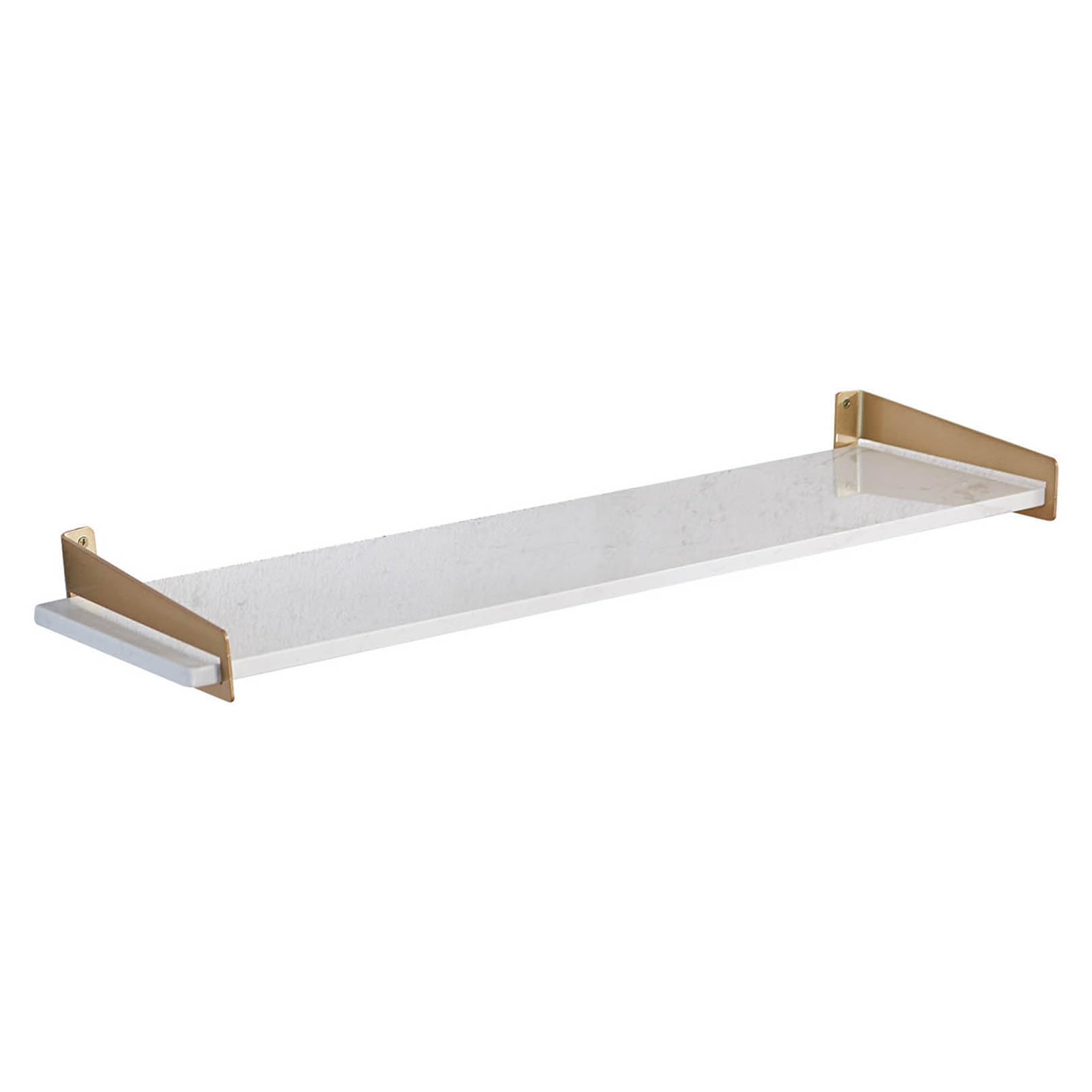 2 Piezas Soportes Flotantes para Estantes,Escuadras para Estanterias Metalicas,Soporte para Estanterías de Pared Pesados para Cocina Libros Estante,Con Tornillos (30.3cm,Dorado)