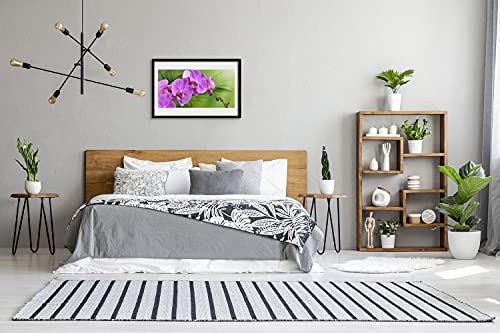 Affiche orchidée avec cadre 60x40 pour déco chambre et cuisine