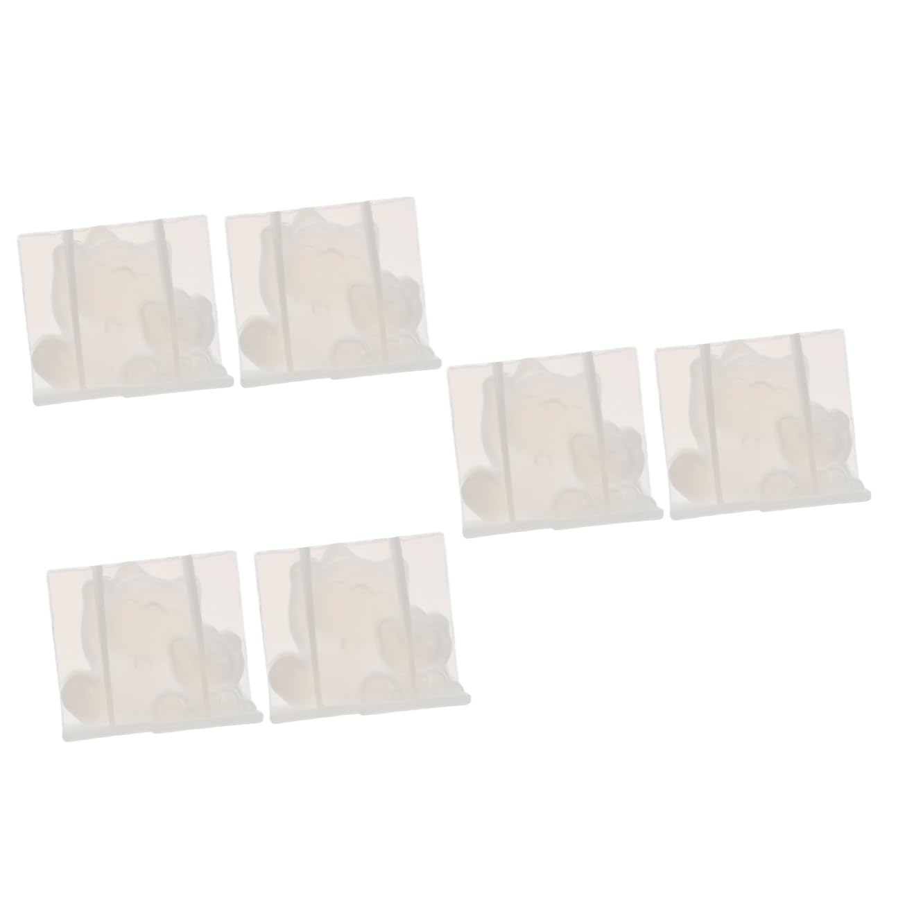 TEHAUX 6pezzi Stampo Silicone Creativo Per Fai Da Te Per Creazioni e Decorazioni Colorate Flessibile e Trasparente Per Realizzare Caramelle Gommose e Oggetti Unici