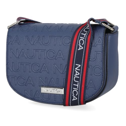 Image of Nautica Delray Flap Crossbody Purse Womens Shoulder Bag, Magnetic Snap Closure Pocket, Small Travel Handbag, Adjustable Strap