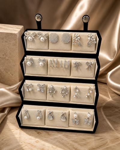 Image of Shining Diva Fashion 12 Pairs Set Earrings for Women Girls with Stylish Organizer Box | Valentine Birthday Rakshabandhan Gifts for Girls Girlfriend Wife Sister