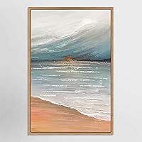 SIGNWIN Framed Canvas Wall Art Sunrise on Ocean Canvas Prints Home Artwork Decoration for Living Room,Bedroom - 16