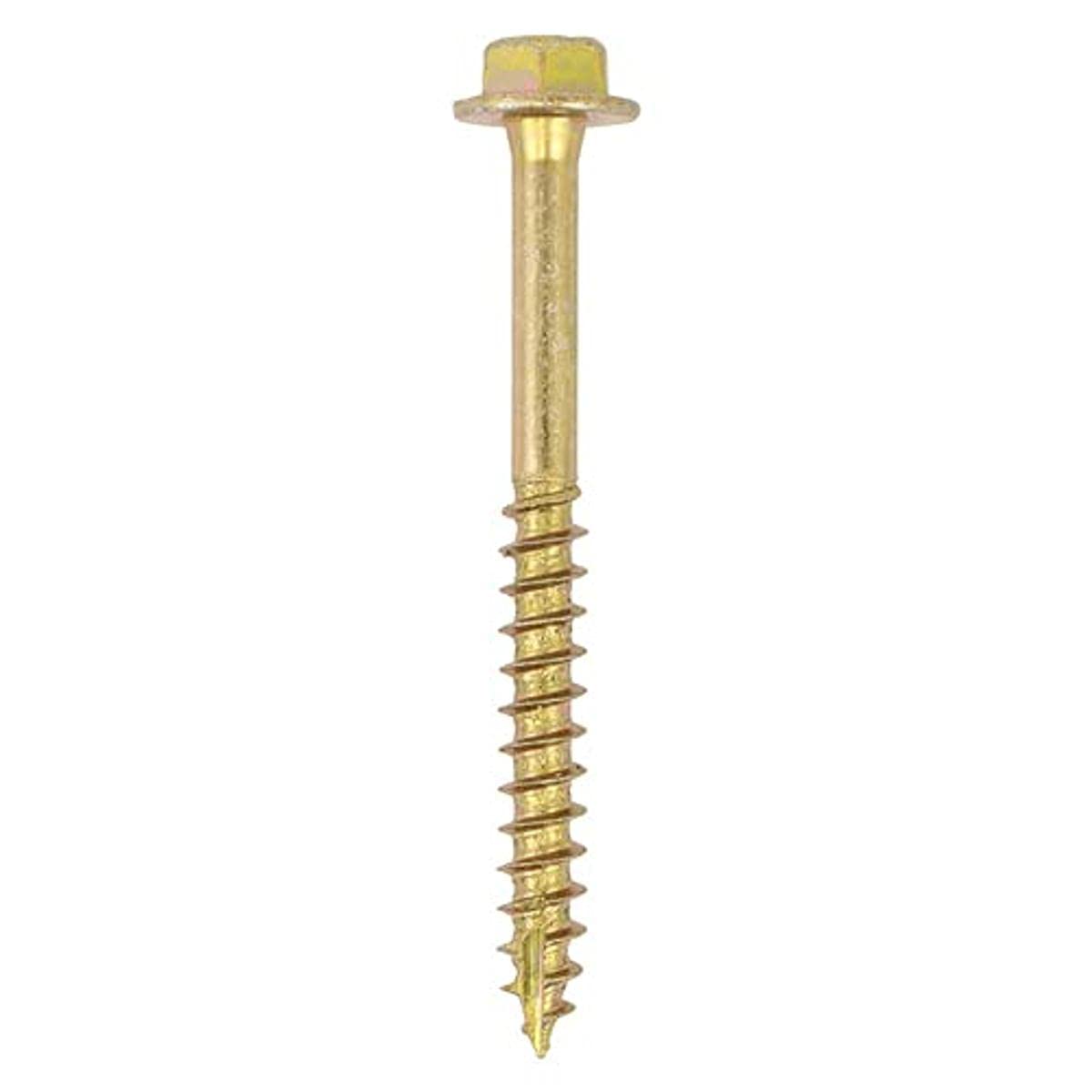 TIMCO Solo Coach Screw ZYP 6.0 x 50 Gold Pack 12
