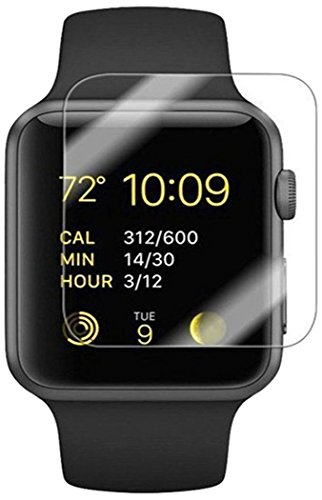 Apple Watch 42mm Smart Watch Screen Protector,[2-Pack] WANGCL 9H Hardness, Anti-Scratch, Anti-Fingerprint, Bubble Free[Easy Installation] Screen Protector for Apple Watch Series 1, Series 2.