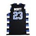 Mens One Tree Hill Scott Basketball Jersey (#23 Black, Large)