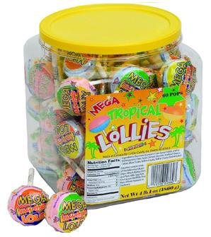 Smarties Lollies, Mega, 4 Pounds 1 Ounce, 60 Count