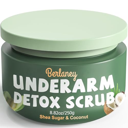 Armpit-Detox-and-Scrub-with-Shea-Butter-and-Coconut-882oz-Exfoliating-Scrub-with-Natural-Ingredients-for-Removing-Odor-Deep-Cleansing-and-Exfoliating-also-for-Legs-Knee-Feet-Hands-Body Armpit Detox and Scrub with Shea Butter and Coconut 8.82oz-Exfoliating Scrub with Natural Ingredients for Removing Odor, Deep Cleansing and Exfoliating, also for Legs, Knee, Feet, Hands, Body - Image 1