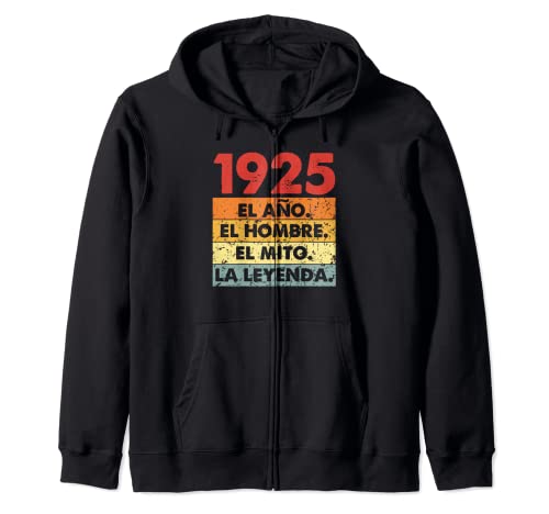 Vintage 1925 Años Cumpleaños Hombre Mujer Nacido En 1925 Sudadera con Capucha