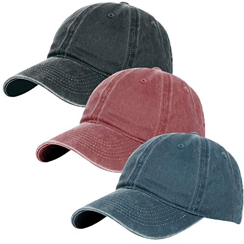 Image of Glamorstar Classic Unisex Baseball Cap Adjustable Washed Dyed Cotton Ball Hat