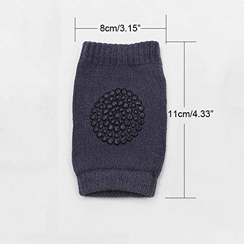 Maharsh Baby Knee Pads for Crawling, Anti-Slip Padded Stretchable Elastic Cotton Soft Breathable Comfortable Knee Cap Elbow Safety Protector (Multicolor) (Pack of 2) 1