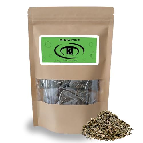 Menta Poleo pirámides. Infusión menta poleo 100% natural. Bolsitas de hojas con un sabor fresco y revitalizante. Fácil de preparar.
