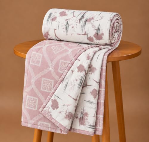 Image of Amazon Brand - Umi AC Dohar Blanket for Single Bed | 100% Cotton 160 TC | Soft Lightweight Three Layer Quilt | 57x87 Inches | Beautiful Elegant Design
