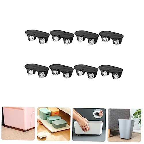 CIYODO 8 Pçs Acessórios De Polia De Carrinho Rodas De Rodízio Lixeira Rodas De Rodízios Autoadesivas