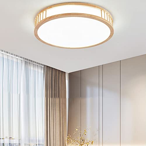Lámpara de techo de madera para iluminar con estilo nórdico su sala de estar 6